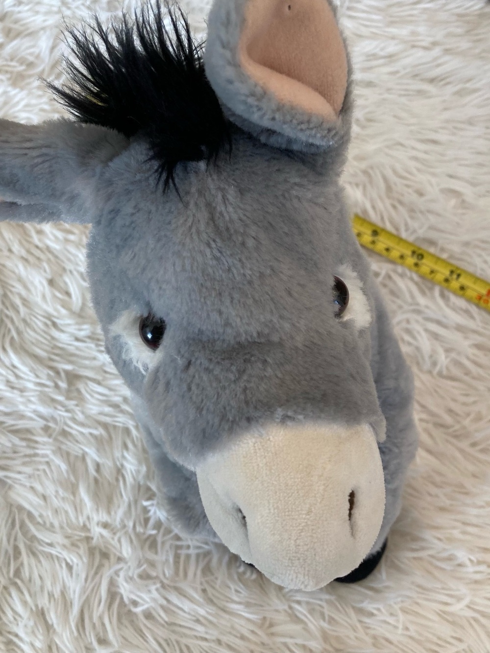 Source Unknown Gray and Cream Donkey Plush Toy - Soft Huggable Stuffed Animal